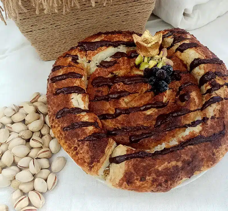 Roscón de pistachos